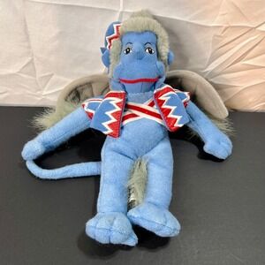 Warner Bros 12" Wizard of Oz Flying Monkey Plush Toy Blue Vintage 1998 Excellent